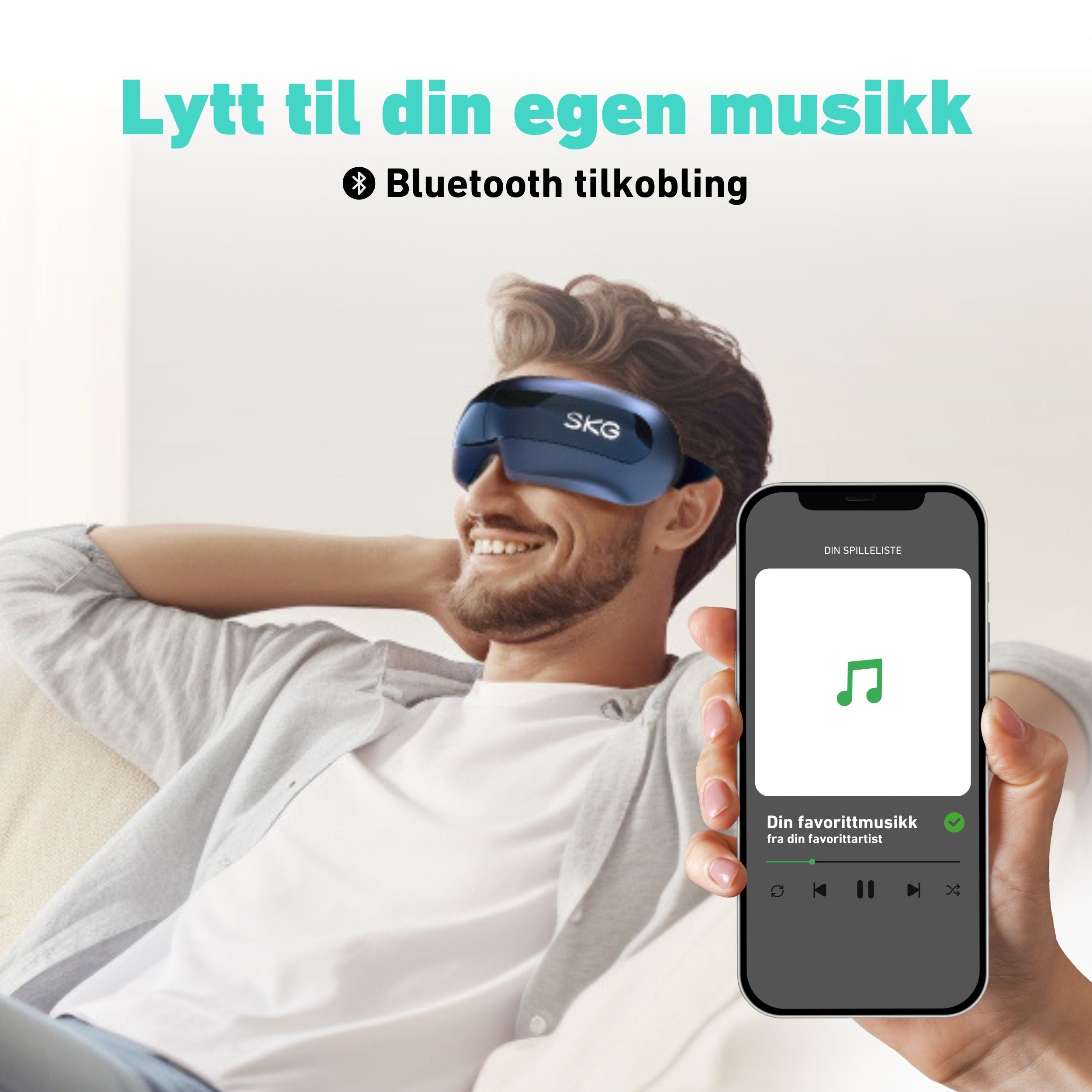 Koble til din egen musikk med bluetooth